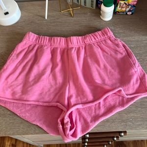 Pink sweatshorts from Garage